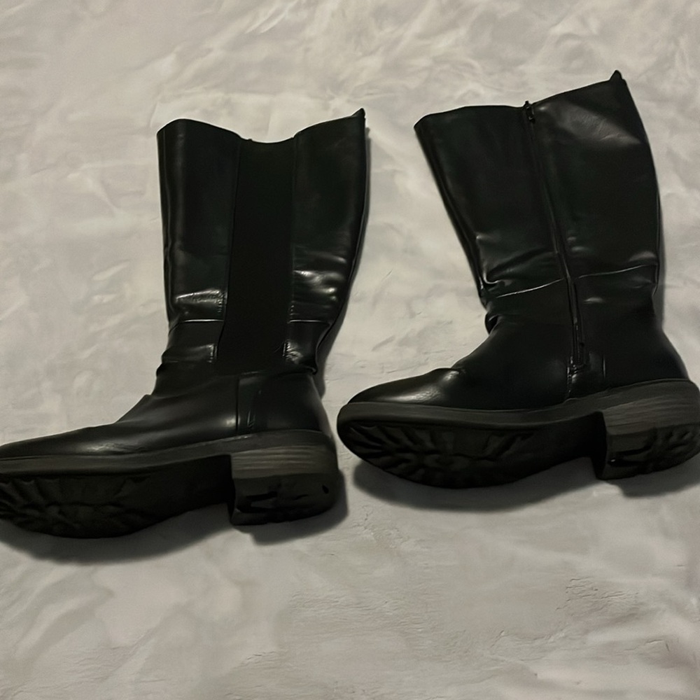 Life Stride Black Pleather Boots - Picture 2 of 4